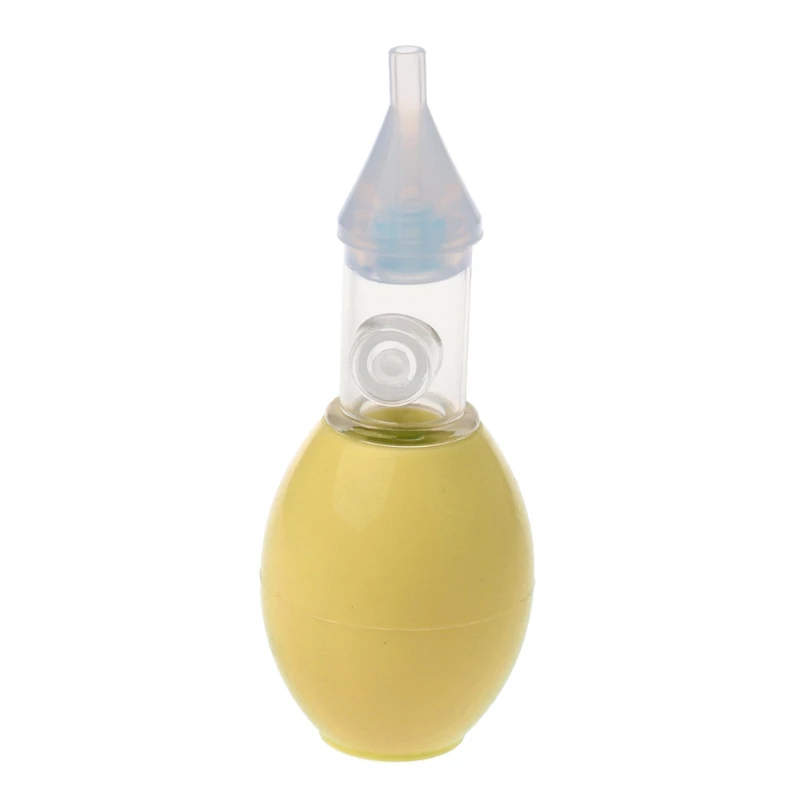 Новорожденный носовой аспиратор детский всасывающий мягкий наконечник слизи вакуумный Runny нос очиститель - Цвет: Yellow