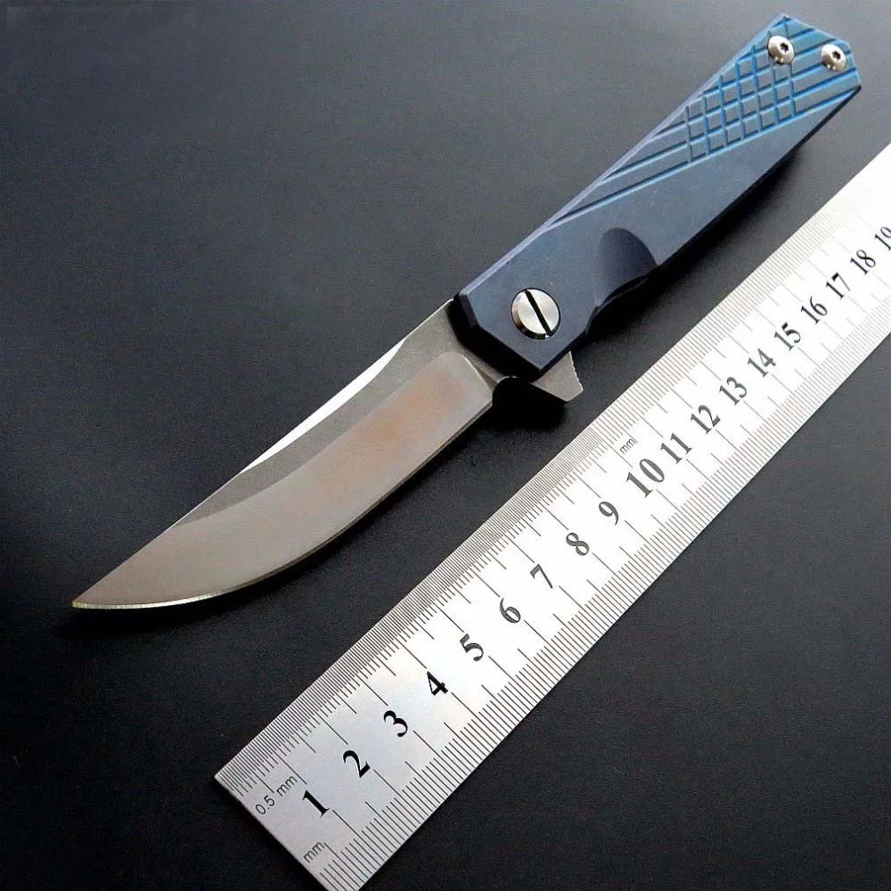 

EF216 Folding Knife Sanding D2 Blade TC4 handle ball bearing system Camping Tactical Hunting Survival Knives EDC hand Tools