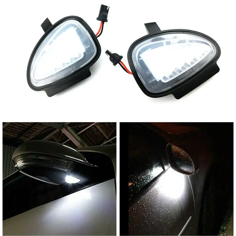 1 пара белый светодиодный светильник с боковым зеркалом для VW Golf GTi MK6 6 MKVI 2010- C45 Golf Cabriolet 2012- 2 шт
