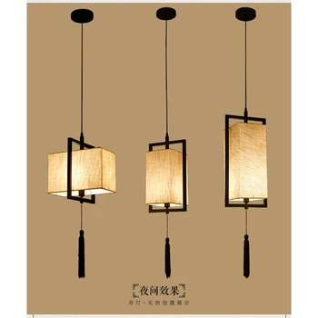 

Chinese iron art aisle chandelier stair balcony single head small chandelier bedroom restaurant lamp ZS91