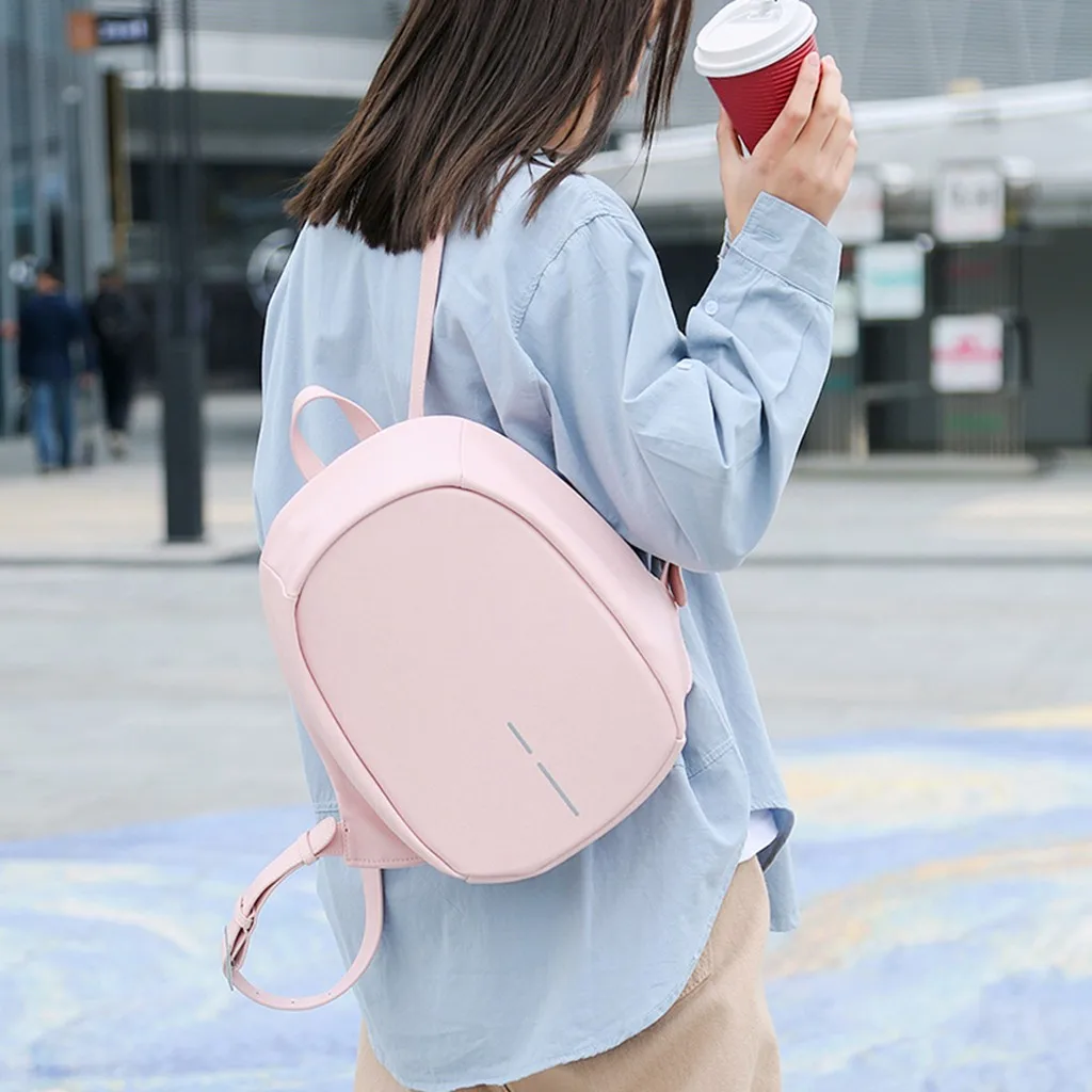 

High Quality Women Nylon waterproof Women Ladies Solid Fashion Night Reflection Simple Totes Shoulder Backpacks Bags рюкзак#61