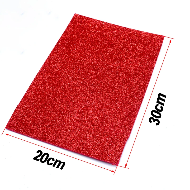  10Pcs/lot 20*30cm Sponge Paper Glitter Flash Handcraft EVA Foam Paper Sheets Kindergarten DIY Craft - 32921700616