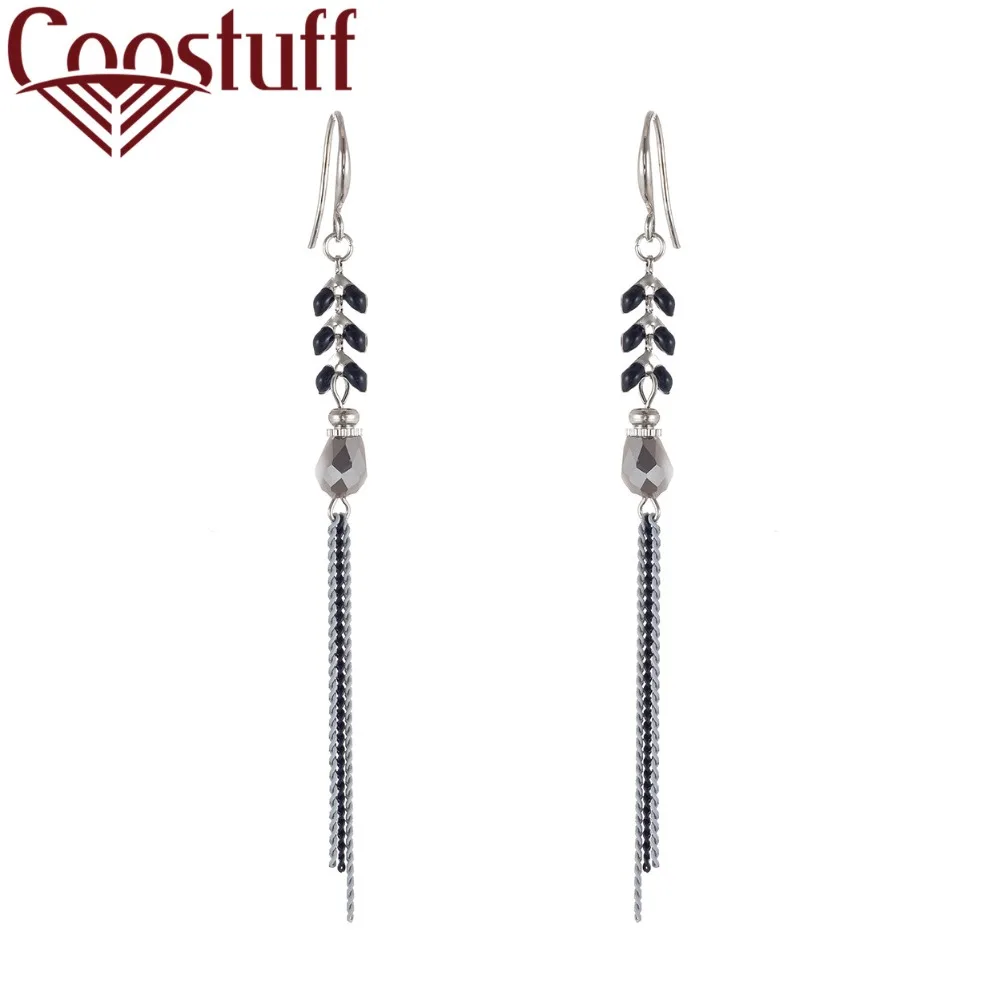 

Fashion Colors Long Chain Women Earrings Jewelry Wholesale Dangle pendientes brincos Hotsale earrings for Women 2019