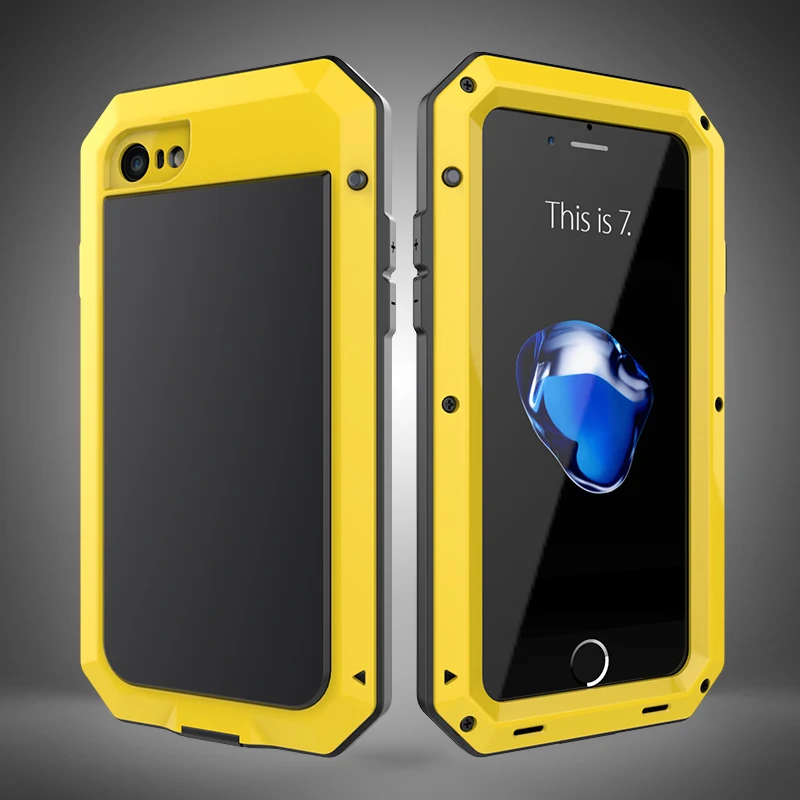 Сверхпрочная защита Doom армированный металлический алюминиевый чехол для телефона для iPhone XR 6S 7 8 Plus Xs 11 Pro max 5S противоударный пылезащитный чехол