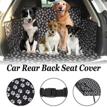 DIDIHOU Dog Footprints Thick Waterproof Bite Resistant Car Rear Back Trunk Cushion Protector Seat Cover Pad  Mat Blanket