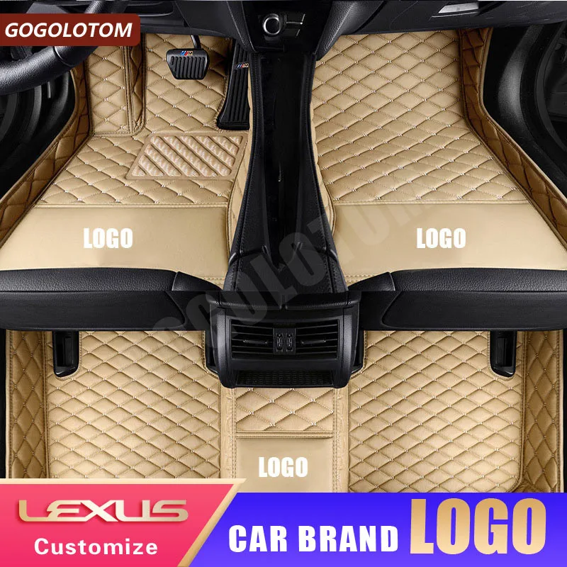 

custom car floor mats Leather for Lexus ES250 ES350 GX460 GX470 GX400 GS300 GS350 GS450 IS430 LS460 LX570 auto accessories