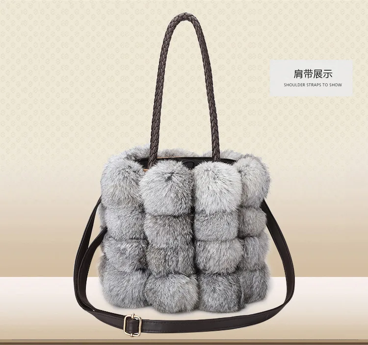 Женская сумка через плечо, брендовая дизайнерская, из искусственной кожи, Осень-зима, сумки Seto, кроличья шерсть, сумки, кожаная сумка через плечо