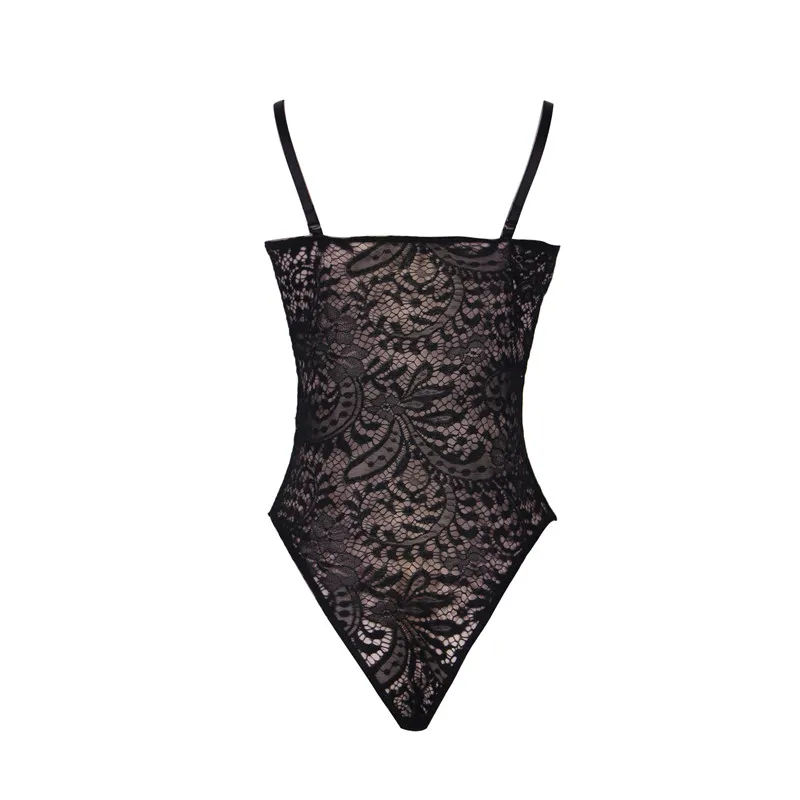 Lace Bodysuit Push-up Cup Summer Bodysuit Hollow Out Short Sexy Straps Jumpsuit Romper Bodycon Plus Size Women Body Top R80285 mesh bodysuit