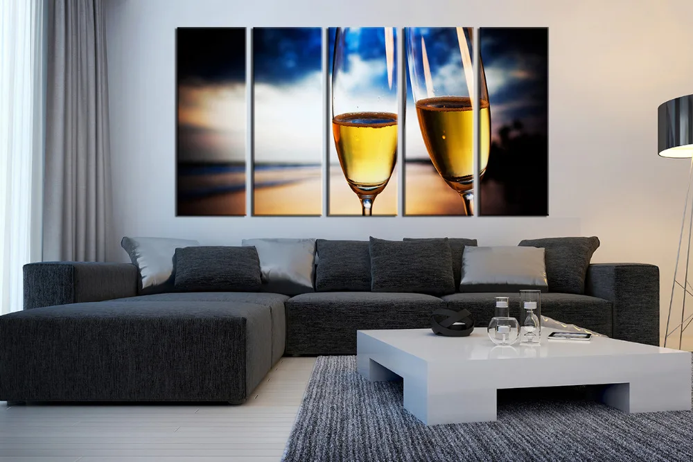 5_Piece_Canvas_Photography_Champagne_Wall_Art_Champagne_Multi_Panel_Art_Champagne_Huge_Canvas_Prints_Champagne_Glass_Decor_4__04303.1490869099.1280.1280