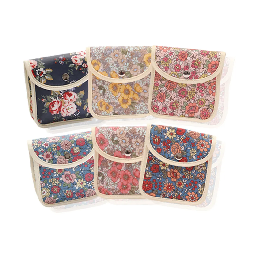

Cotton Reusable Bag for Cloth Pads Sanitary Pads Bags Wet Bag Napkin Also Can Be Makeup Bag Menstrual Makeup Tool