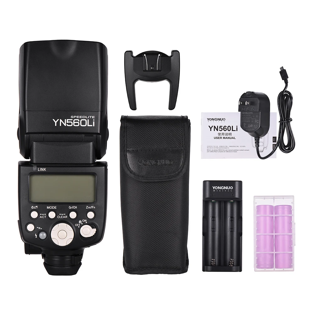 YONGNUO-YN560Li-Flash-Speedlite-for-Sony-Portable-Lithium-Power-Flash-Speedlite-Kit-with-2pcs-18650-Batteries (4)