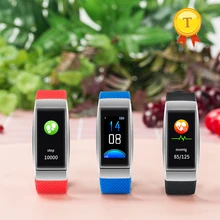 Новинка года, Новое поступление полный сенсорный экран монитор кровяного давления Тест сердечного ритма в режиме реального IP68 водонепроницаемый смарт-браслет для ios и android