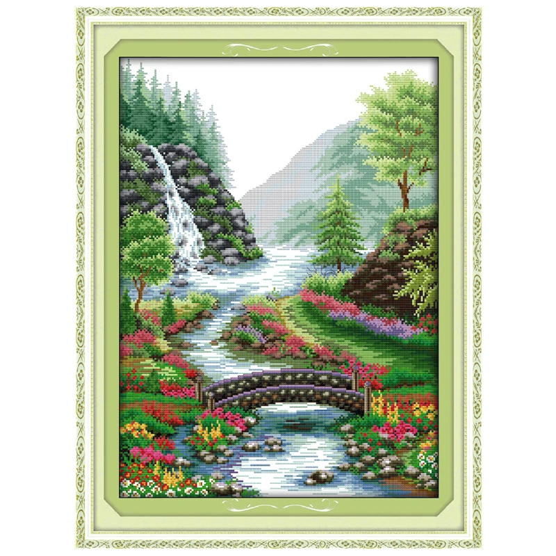 Aliexpress.com : Buy Bridge River Patterns Counted Cross ...