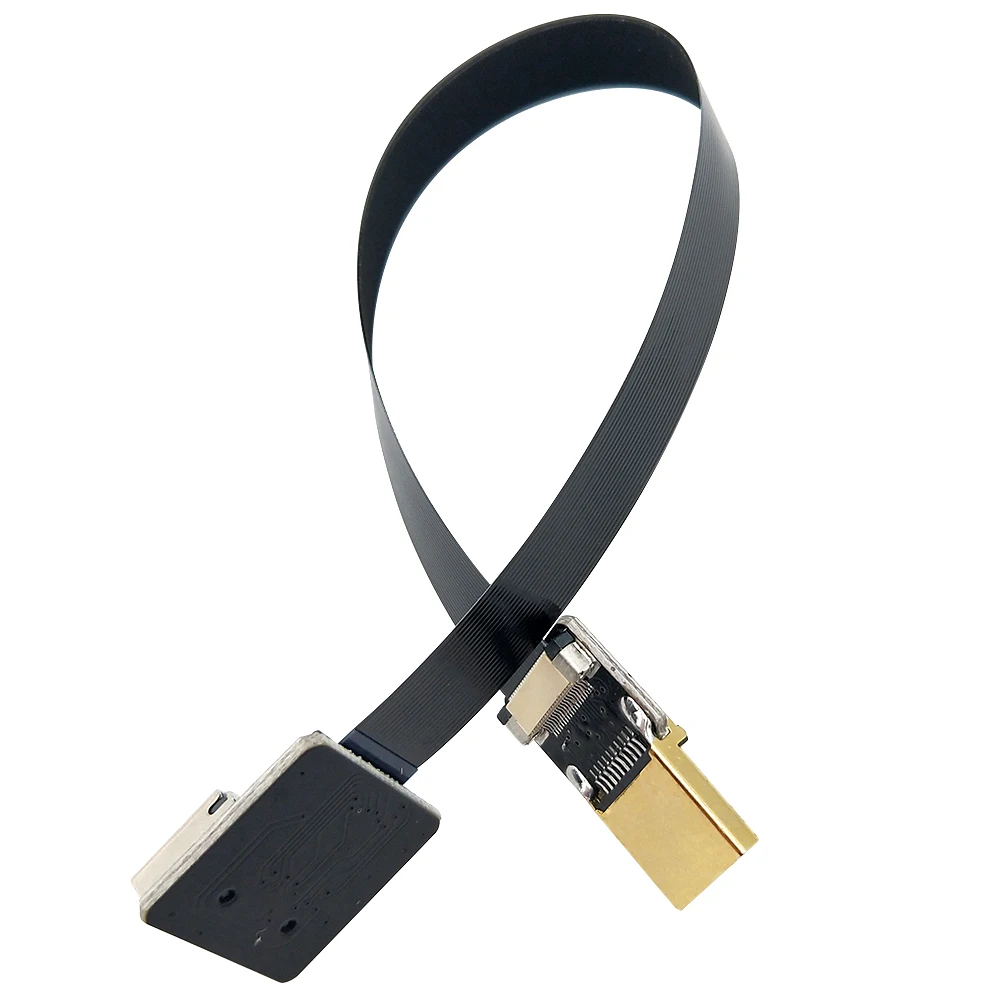 Danspeed FPV-системы HDMI Тип мужчина к HDMI Женский HDTV Гибкие печатные платы плоский кабель 20 см для FPV-системы HDTV