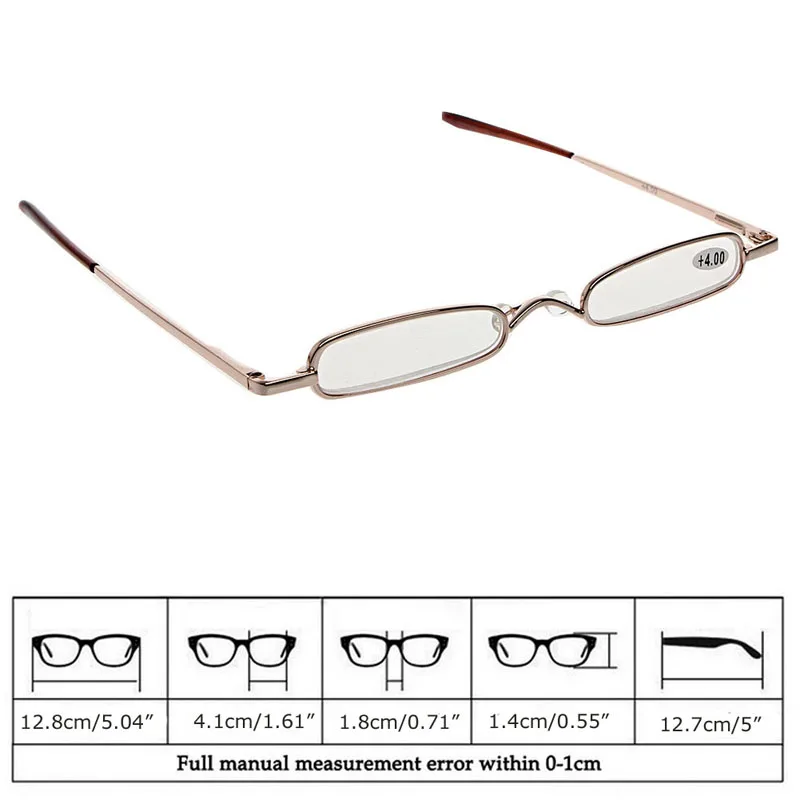 1 PC Mini portátil Metal marco completo gafas de lectura gafas + 1,00 a + 4,00 1 PC Mini portátil Metal marco completo gafas de lectura gafas + 1,00 a + 4,00