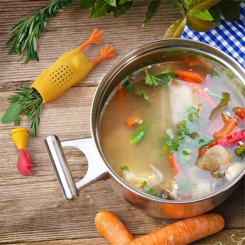 Домашний креативный силикагель коробка для специй кричащий куриный контейнер для приправы горшок тушеные банки для приправ кухонный гаджет Crock H475