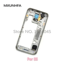 Средняя рамка для samsung Galaxy S5 i9600 G900F G900 Mid шасси пластина рамка Корпус Ремонт Запасные части