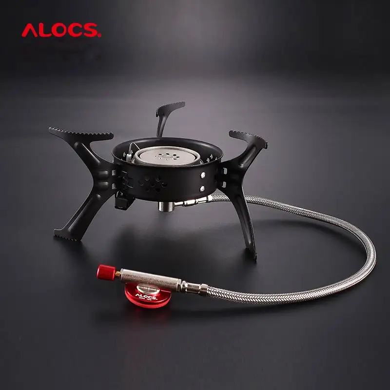 

Alocs Outdoor 3200W Power Ultralight Folding Stove Cooking Furnace Split Gas Furnace Portable Stoves Camping Burners Cookers