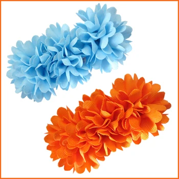 

16 BLESSING Good Girl Boutique 4.5" Pompon Hair Bows Clip Accessories Flower