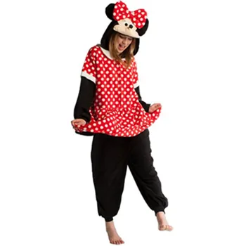 

New Arrival Fleece Adults Animal Pajamas Party Soft Pyjama Anime Cartoon Cosplay Costumes Women Girl Adult Onesies Cute Minnie