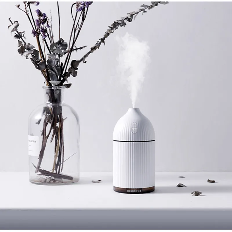 

300ML USB Air Humidifier Essential Oil Diffuser Home Aromatherapy Atomizer Ultrasonic Air Humidifier Mist Maker with LED Light
