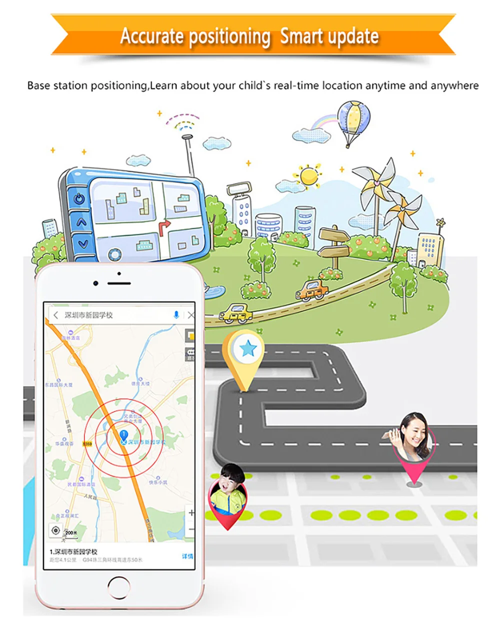 696 Y21G Bluetooth Смарт часы в реальном времени трекер безопасности gps A gps LBS жизнь водонепроницаемое приложение: Setracker