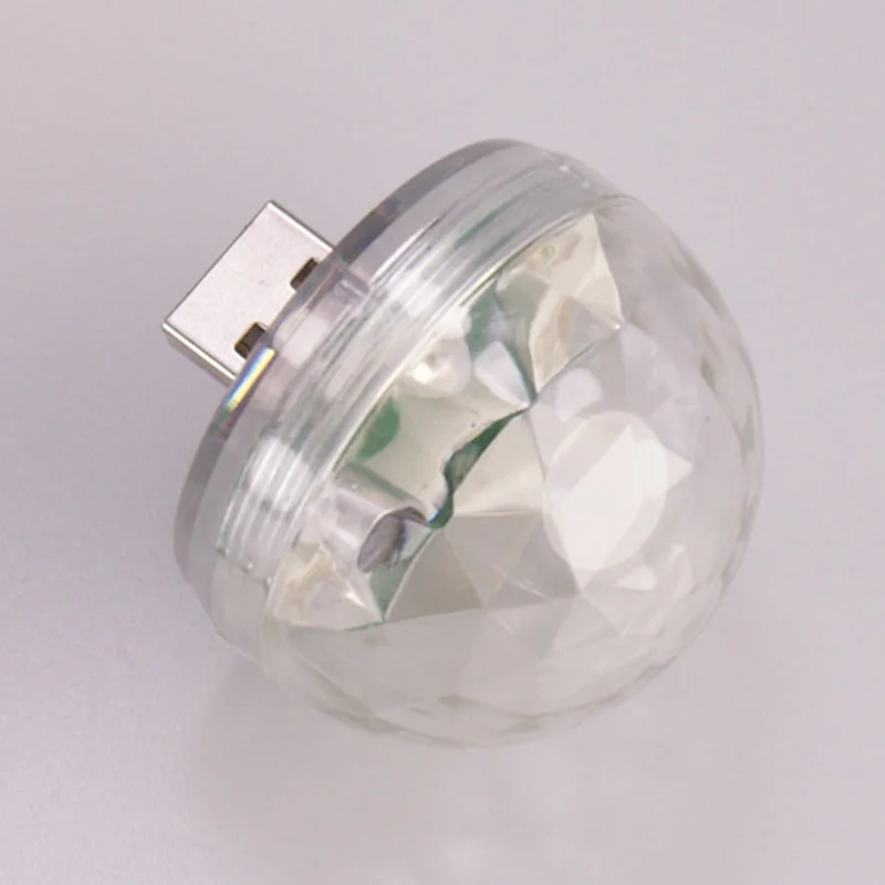 Мини диско вечерние лампы USB мини светодиодный светильник s диско шар форма эффект сценические вечерние Клубные светильник для мобильного телефона pow bank
