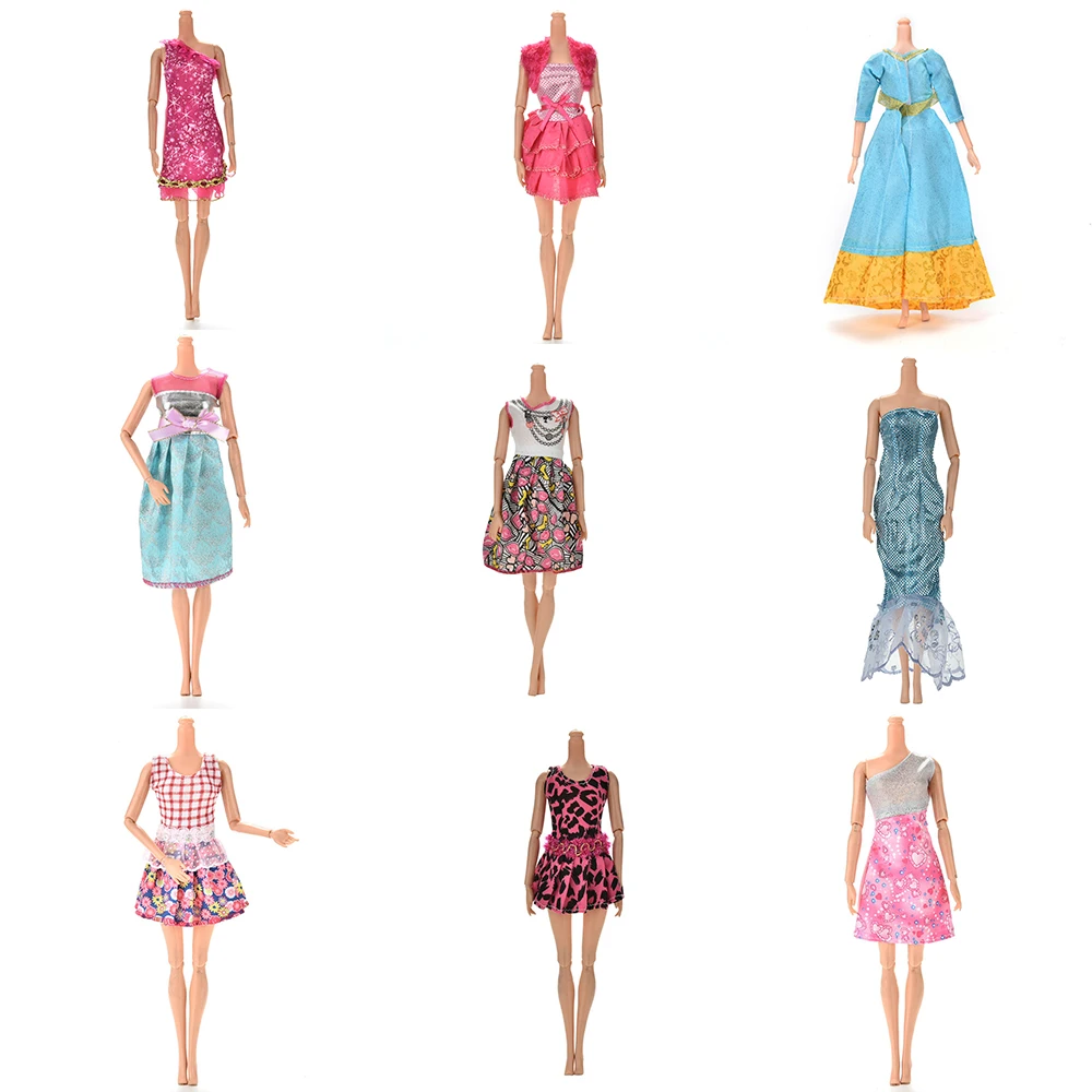 Many Styles Fashion Colorful Mini Dresses Party Wedding Wear Beautiful Handmade Skirt For Doll Accessories Gifts Shoes | Игрушки и хобби