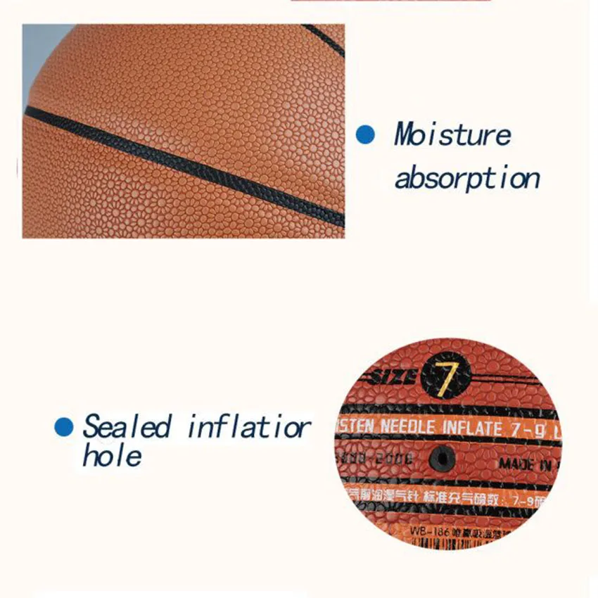 WEING Официальный Размер 7 Дейзи узор влаги Баскетбол внутренних и наружных обучающая игра Баскетбол