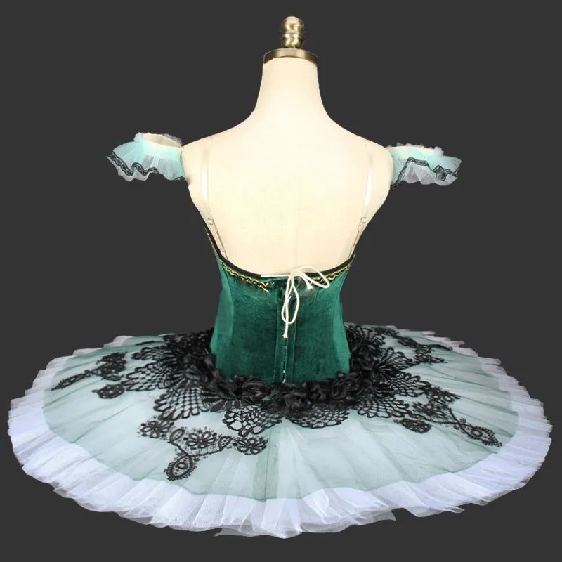 adult-Velvet-Green-Don-Quixote-ballet-professional-tutu-Blue-Emerald-Pancake-Tutu-Costume-Ballet-YAGP-Ballet (1)_conew1