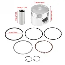 Motorcycle Piston Rings Kit Assembly for GY6 50CC