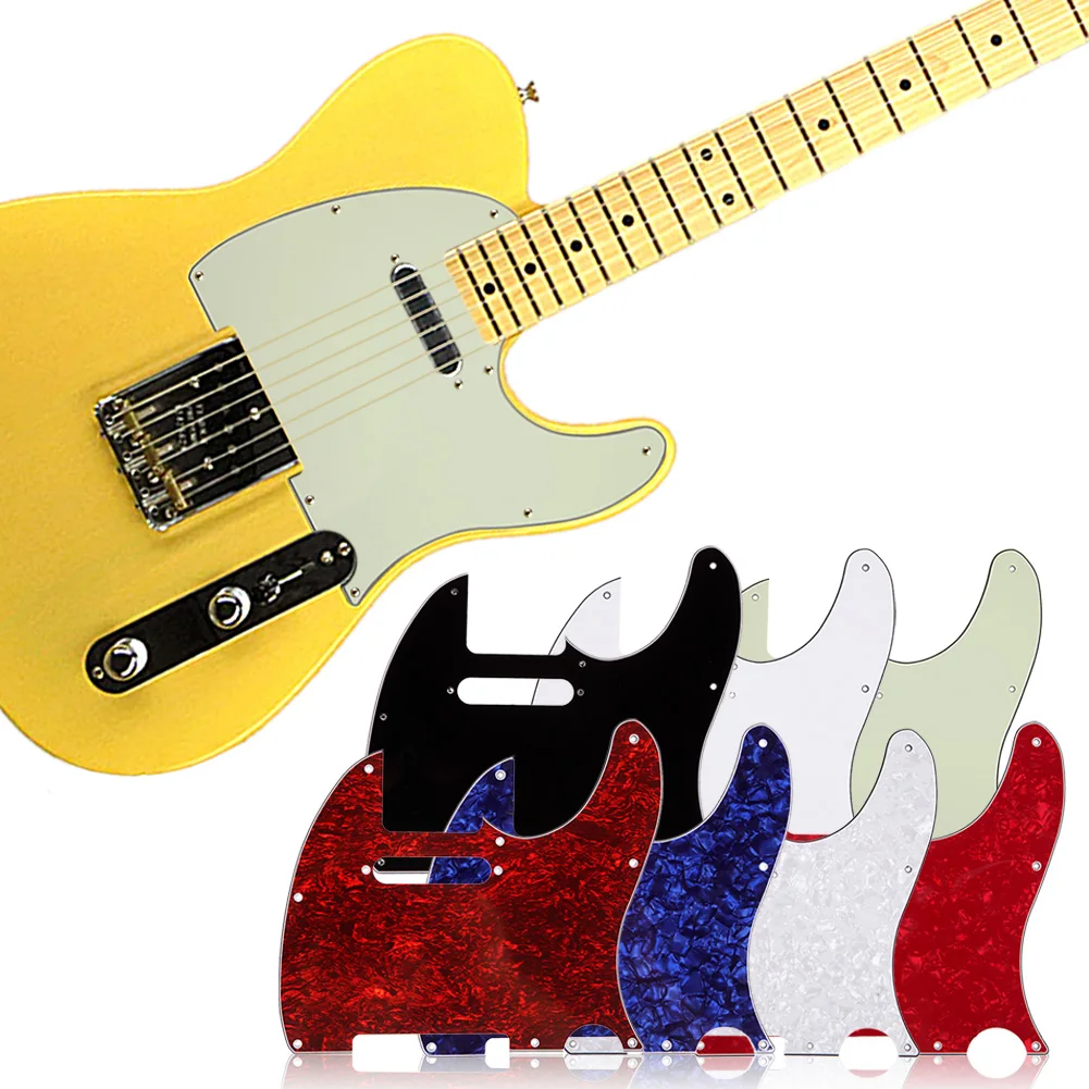 

Guitar Parts 7 Colors 3Ply Aged Pearloid Pickguard for Tele Style Guitar Pickguard High Quality Guitar Accessories Promotion