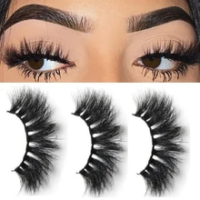 5 пар 3D норковые накладные ресницы полные полоски пушистый крест на крест натуральный Длинные Накладные ресницы инструменты для макияжа глаз ручной работы