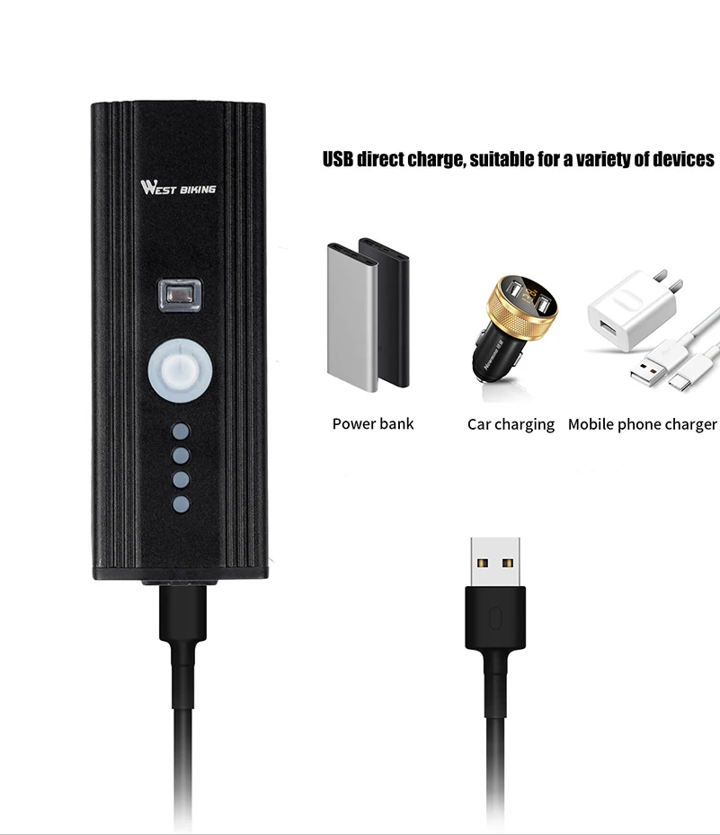 Perfect WEST BIKING Bike Light Induction Front Light Cycling Bicycle USB Charging Warning Flashlight Handlebar Torch With Bell Head Lamp 10 Perfect WEST BIKING Bike Light Induction Front Light Cycling Bicycle USB Charging Warning Flashlight Handlebar Torch With Bell Head Lamp 10