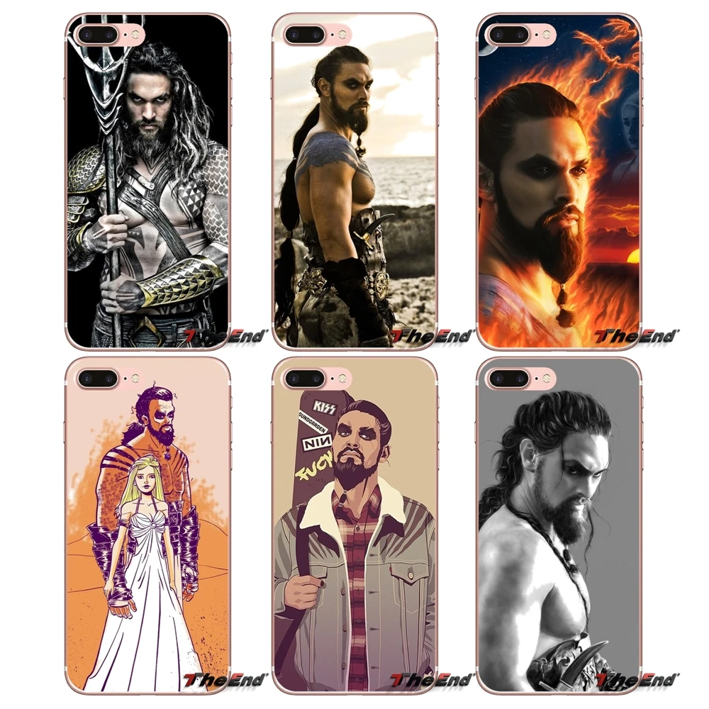 Красивый человек Джейсон Момоа для iPhone X 4 4S 5 5S 5C SE 6 6S 7 8 Plus Samsung Galaxy J1 J3 J5 J7 A3 A5 2016 2017