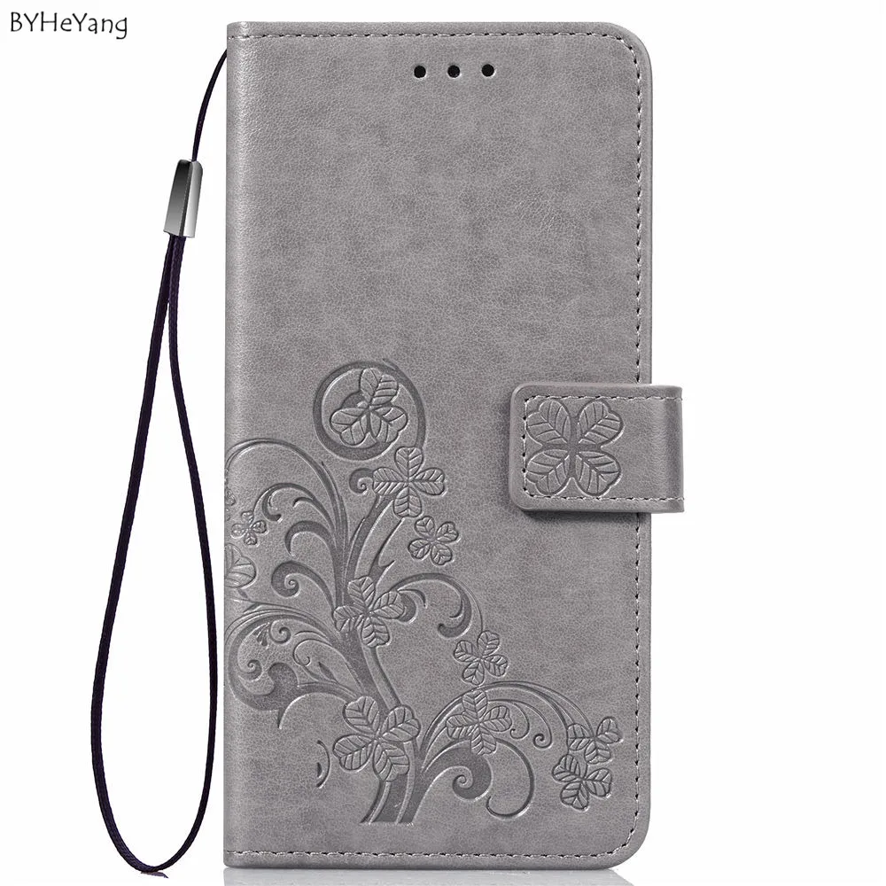 Кожаный чехол книжка BYHeYang в стиле ретро для Huawei P Smart 2019 кошелек с подставкой карт