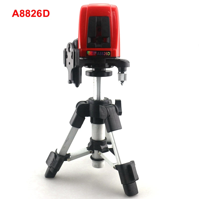 ACUANGLE A8826D 1V1H Laser Level Cross Laser Level Red Lines with AT280 font b Tripod b