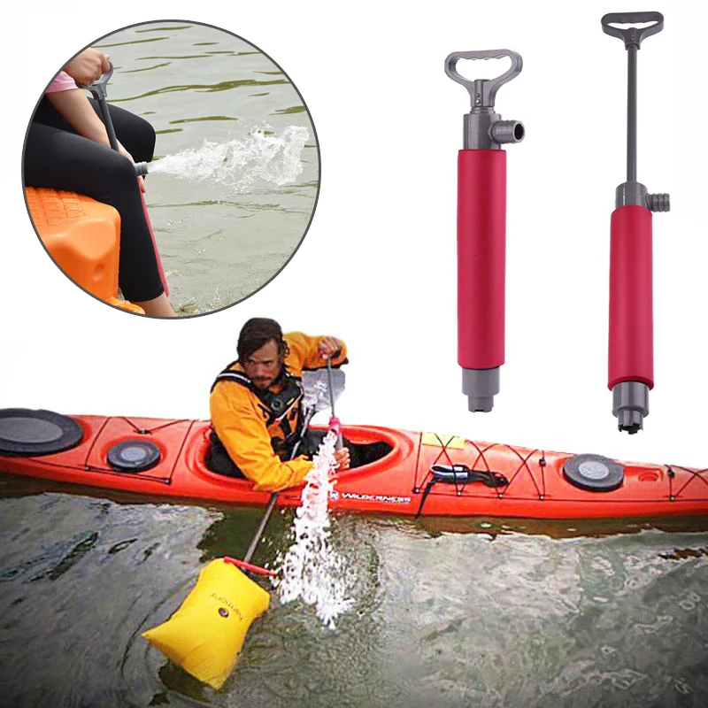 1 Pcs 400ml Plastic Rowing Boat Hand Bilge Water Suck Canoe Pump Piston Kayaking Bottom Drain Water Suction Kayak Manual Pump0.2