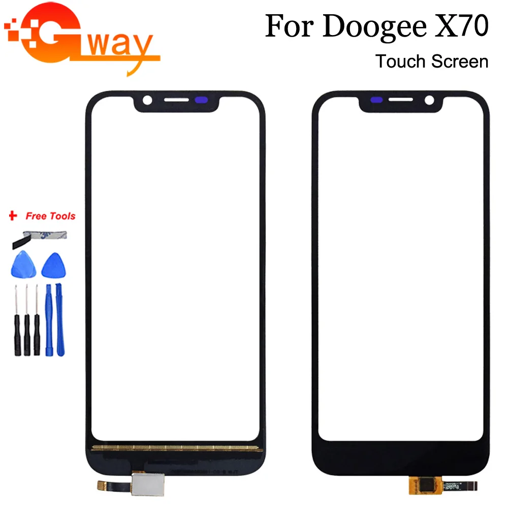 

5.5'' Black Touch Screen Digeitizer For Doogee X70 Perfect Repair Parts Touch Panel Sensor Glass Lens for Doogee X70 Phone+Tools