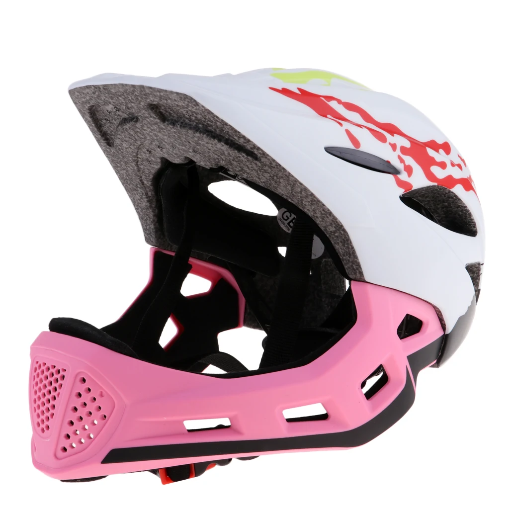 Full Covered Kid Helmet Balance Bike Children Full Face Helmet Cycling Motocross Outdoor Sports Downhill Skate Safety Helmet BMX