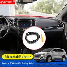 Автостайлинг резиновые анти-звуконепроницаемые не пропускающие шума пылезащитные панели автомобиля Лобовое стекло уплотнительные полосы для hyundai Grand Santa Fe 2013
