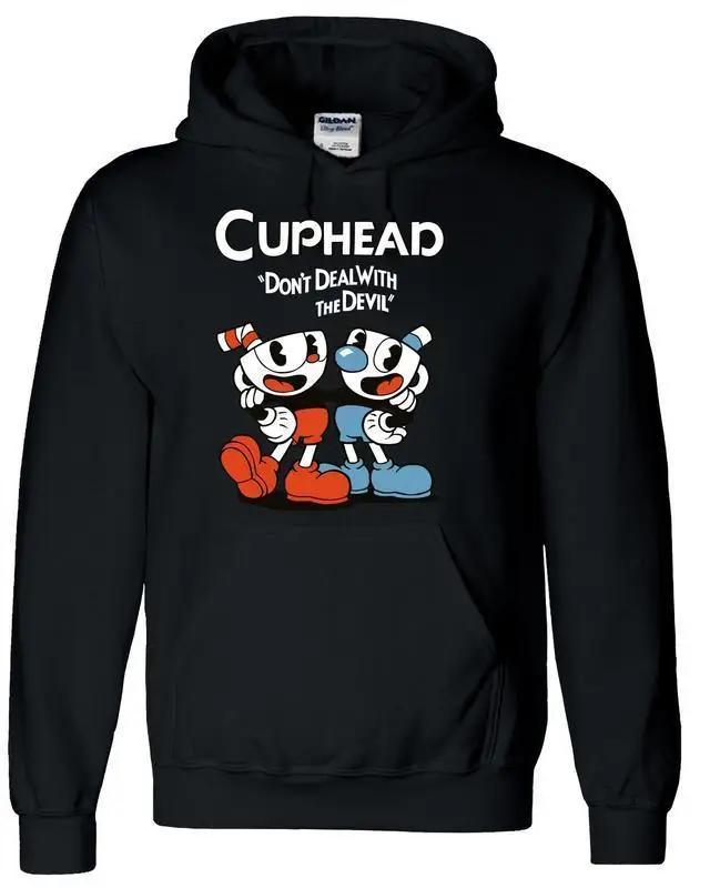 Teacup Cuphead Hoody MugmanGame Black Hooded Jacket Sweater Hoodie Cosplay Costume Tops Teacup Cuphead Hoody MugmanGame Black Hooded Jacket Sweater Hoodie Cosplay Costume Tops