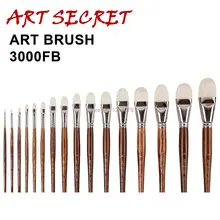 Высококачественные кисти для рисования, кисть для рисования маслом, 3000FB, профессиональная блокировка, chungking, белая щетина, длинная дубовая деревянная ручка