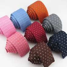 Много белых цветов в горошек вязаный галстук/Европейская и американская мода мужчины последний популярный стиль восстановление древних способов галстук