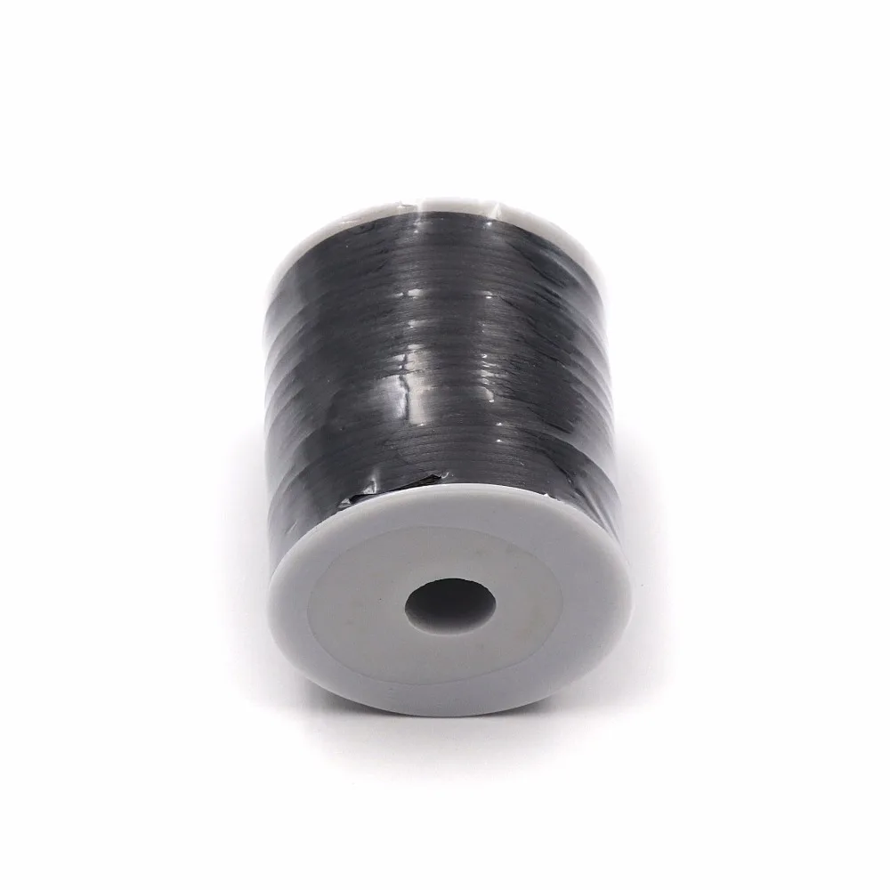 

YUMUZ 100meter 2mm Black Soft Nylon Satin Rattail Cord Beading Cords Threading String Jewelry Making Materials
