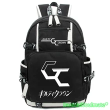 Мультфильм Guilty Crown для мальчиков аниме GC школьные сумки ноутбук рюкзаки японский стиль для мужчин мультфильм ученические рюкзаки школьная сумка для ноутбука