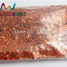 1,5 мм лазерные оранжевые цветные блестки пайетки, голографические цветные блестки для дизайна ногтей или другие DIY decora