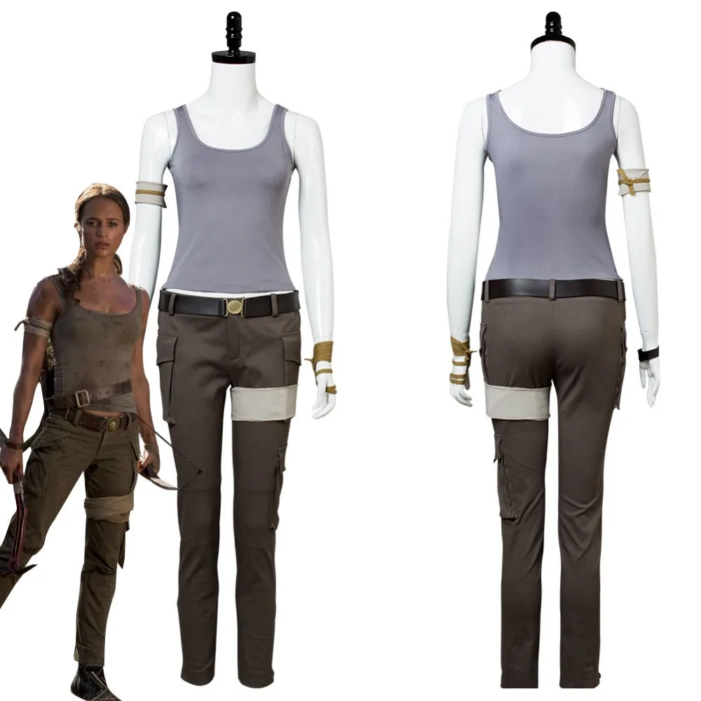 2018 Tomb Raider Costume Lara Croft Cosplay Costume Halloween Uniform 