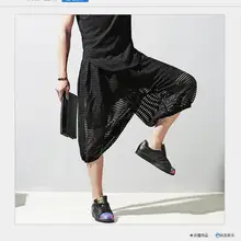 Весна и осень Европа и США 2 предмета черные мужские Мульти-карман большие размеры Повседневная штаны-шаровары/один размер