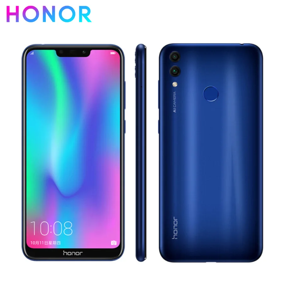 Оригинальный honor 8c мобильный телефон 6 26 &quot4 ГБ ОЗУ 64 Гб ПЗУ Snapdragon 832 Android 8 1 13.0MP + 2.0MP